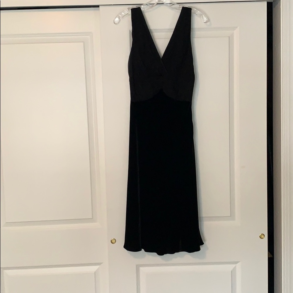 Mid length black dress